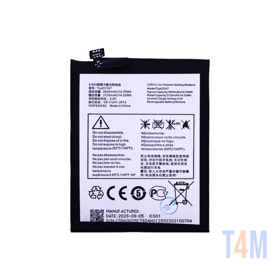 Battery TLP037A7 for TCL Plex/T780H 3820mAh